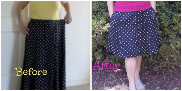 Polka Dot Skirt Before and After (800x400)
